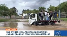 Una tormenta provocó el colapso del sistema de alcantarillado y problemas de movilidad en la ciudad; el Inamhi advierte que las lluvias intensas persistirán. Un reportaje de Ever Moreira