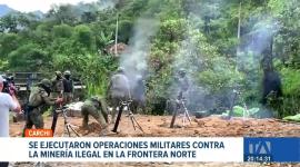 El Ejército ejecutó una operación en la frontera noroccidental; es la primera vez que se emplea artillería pesada para inhabilitar bocaminas en el país. Un reportaje de Jairo Jácome