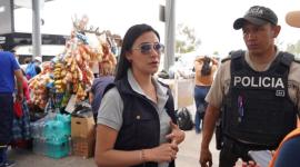 La Secretaría de Seguridad y Gestión de Riesgos del Municipio de Quito realizó un operativo en la Terminal Terrestre de Quitumbe.