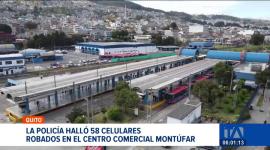 La Policía intervino el C.C. Montúfar logrando la incautación de dispositivos de dudosa procedencia y la detención de tres personas. Un reportaje de Brigette Mancheno