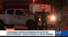 Ataques armados en Guayaquil dejan 4 fallecidos, la Policía capturó a sospechosos vinculados a estos crímenes. Un reportaje de Jazmín Solís