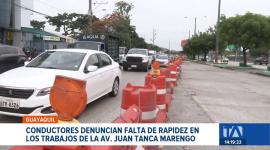 Los trabajos en esta arteria vital de Guayaquil generan congestión interminable; usuarios temen que los plazos se extiendan y afecten aún más la movilidad del sector.