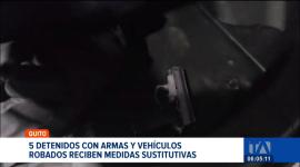 Los detenidos portaban armas de fuego y se movilizaban en vehículos robados en el sur de Quito. Un juez decidió no dictar prisión preventiva. Un reportaje de Juan Miguel Rodríguez
