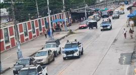 A través de las cámaras de video vigilancia se detectó la presencia de hombres armados en el cementerio.