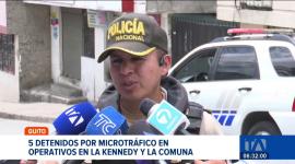 La Policía capturó a cinco ciudadanos tras recibir alertas sobre la venta de sustancias ilícitas en dos sectores del norte de Quito. Un reportaje de Gustavo Jaramillo