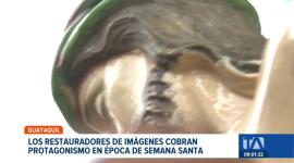 Previo a la Semana Santa, los ciudadanos buscan dejar a punto sus imágenes para las procesiones. Un reportaje de Jazmín Solís