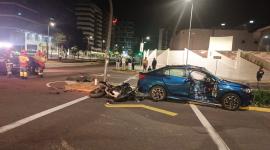 Un siniestro de tránsito se registró la madrugada de este jueves 2 de abril del 2026 en la av. Shyris.