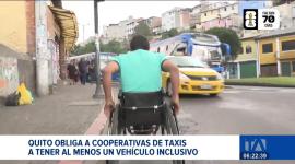 El Municipio de Quito aprobó una ordenanza que obliga a las cooperativas de taxis tener al menos un vehículo inclusivo. Un reportaje de Nathalie Jiménez