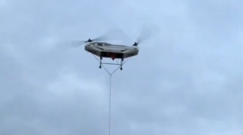 China presenta un nuevo dron de carga pesada tipo helicóptero