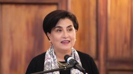 La Canciller Gabriela Sommerfeld en eun vento de la última semana