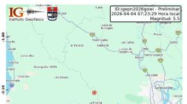Sismo de magnitud 5.5 se registra en Guayas