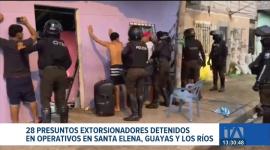 Intervenciones en Guayas, Los Ríos, Santa Elena y Esmeraldas, dejan detenidos por el delito de extorsión. Un reportaje de Carlos Sacoto
