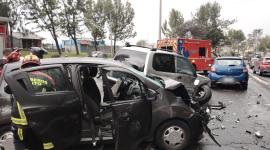 Un choque múltiple se registró este domingo 5 de abril del 2026