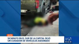 Sujetos en motocicleta asesinaron a un cuidador de vehículos en el sur de Quito. La Policía analiza las cámaras de seguridad e investiga el caso. Un reportaje de Gustavo Jaramillo