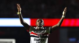 El defensa Robert Arboleda en una celebración con Sao Paulo