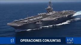 La embarcación estadounidense, con capacidad para más de 65 aviones, participará en actividades de control y vigilancia en el mar territorial. Un reportaje de Astrid Singre