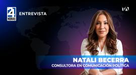 "La salida de Marcela Aguiñaga reconfigura el tablero electoral del país", destacó Natali Becerra, consultora en comunicación política sobre el panorama electoral en Ecuador.