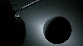 El eclipse visto desde el espacio por los astronautas del Artemis II.