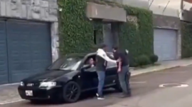 Conductor intenta agredir a un padre frente a su hija