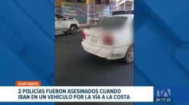 Las autoridades ejecutan operativos y allanamientos en diversos sectores de Guayaquil tras el doble crimen para localizar a los responsables. Un reportaje de Catalina García