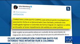 El exmagistrado, investigado por presuntos nexos con el grupo "Comandos de Frontera", fue interceptado cuando intentaba cruzar a Colombia; la Fiscalía formalizó los cargos tras su destitución