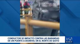 El accidente registrado este fin de semana dejó daños estructurales en el paso a desnivel. Un reportaje de Brigette Mancheno
