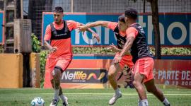 Un entrenamiento de Barcelona previo al duelo contra Boca Juniors