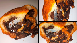 Consumidores encontraron una cuchilla de afeitar dentro de un pan,