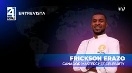 "La misión fue enarbolar la gastronomía esmeraldeña" destacó Frickson Erazo, exfutbolista y empresario, sobre sobre su triunfo en Masterchef Celebrity Ecuador.