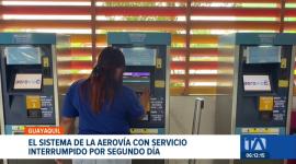 Un nuevo apagón dejó fuera de servicio al sistema aerovía este jueves. Usuarios que buscaban cruzar de Guayaquil a Durán quedaron varados. Un reportaje de Jazmín Solís