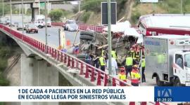 1 de 4 pacientes que llegan a hospitales públicos son por accidentes de tránsito, lo que genera un impacto económico al sistema de salud. Un reportaje de: Ismenia Solórzano