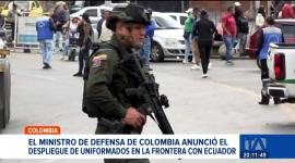 El Ministro de Defensa de Colombia visitó el Puente Internacional de Rumichaca para anunciar un incremento uniformados para fortalecer la vigilancia fronteriza. Un reportaje de Jairo Jácome