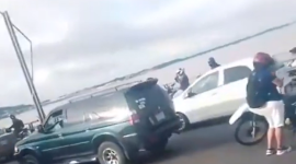 Un fallecido y caos vehicular la mañana de este lunes en el Puente de la Unidad Nacional