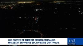 Sectores de Guayaquil, Daule y Manta reportan interrupciones del servicio este lunes; la crisis energética se extiende a otras provincias tras un fin de semana de suspensiones.