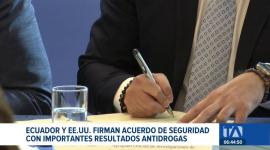 Ecuador y Estados Unidos firmaron un nuevo memorándum para fortalecer la lucha transnacional; los resultados previos ya suman 78 toneladas de droga incautadas.