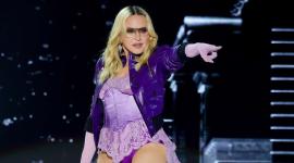 La artista Madonna durante su presentación en el festival de Coachella