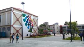 Fachada del colegio Vicente Rocafuerte, uno de los planteles emblemáticos de Guayaquil.
