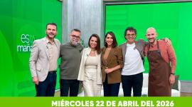 Mira el capítulo de esTAmañana del miércoles 22 de abril del 2026. Un magazine diferente y entretenido, con contenido de calidad. De lunes a viernes, de 09:30 a 12:00.
