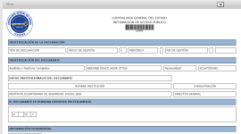 La Contraloría eliminó la marca de agua en la consulta de las declaraciones patrimoniales juradas.