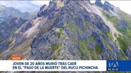 Un excursionista perdió la vida la tarde del miércoles mientras descendía de el Ruco Pichincha. El joven cayó de una altura de 20 metros. Un reportaje de Brigette Mancheno