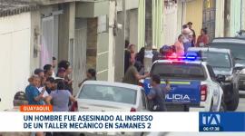 Un hombre fue asesinado en el ingreso de una mecánica en Samanes, norte de Guayaquil. Un reportaje de Jazmín Solís