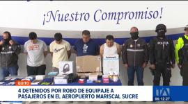 Cuatro personas fueron detenidas tras ser captadas en video sustrayendo pertenencias de los pasajeros en el Aeropuerto Mariscal Sucre. Un reportaje de Juan Miguel Rodríguez