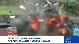 Las intervenciones de las Fuerzas Armadas dejaron pérdidas por 2 millones de dólares a grupos delictivos tras la destrucción de campamentos en un operativo de control territorial.