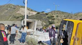 El siniestro sucedió debido a una posible falla en los frenos del bus.