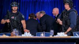 El presidente Trump fue evacuado tras escucharse disparos durante una cena él encabezaba.