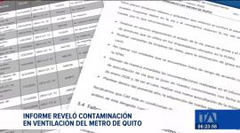 El consorcio fabricante de los trenes advierte que el sistema de aire está afectado por gases externos.  Un reportaje de Brigette Mancheno
