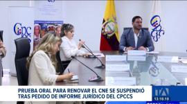 El proceso de selección sigue estancado a la espera de un pronunciamiento jurídico del Cpccs; se prevé que el informe solicitado por el Pleno se emita en el transcurso de esta semana.