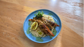 Este martes 28 de abril del 2026 preparamos Risotto manba con limón y langostino, junto al chef Felipe Campana.