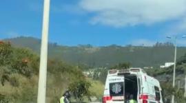 Siniestro km 3 Ruta Viva sentido Quito-Aeropuerto