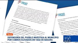 Defensoría del Pueblo solicitó un informe detallado sobre el método de cálculo y cobro de la tasa de recolección de basura en Quito. Un reportaje de Brigette Mancheno